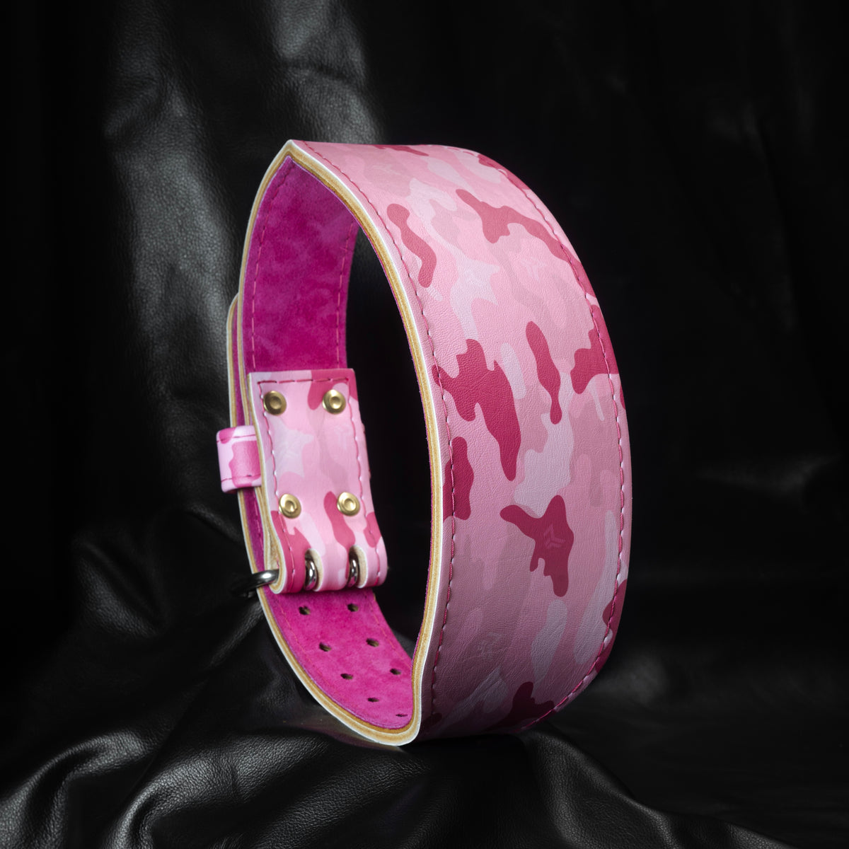 Pink Camo Weightlifting Belt