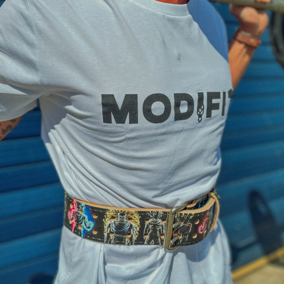 Goku Silhouette Weightlifting Belt - Hand Made in UK (CUSTOMISABLE)