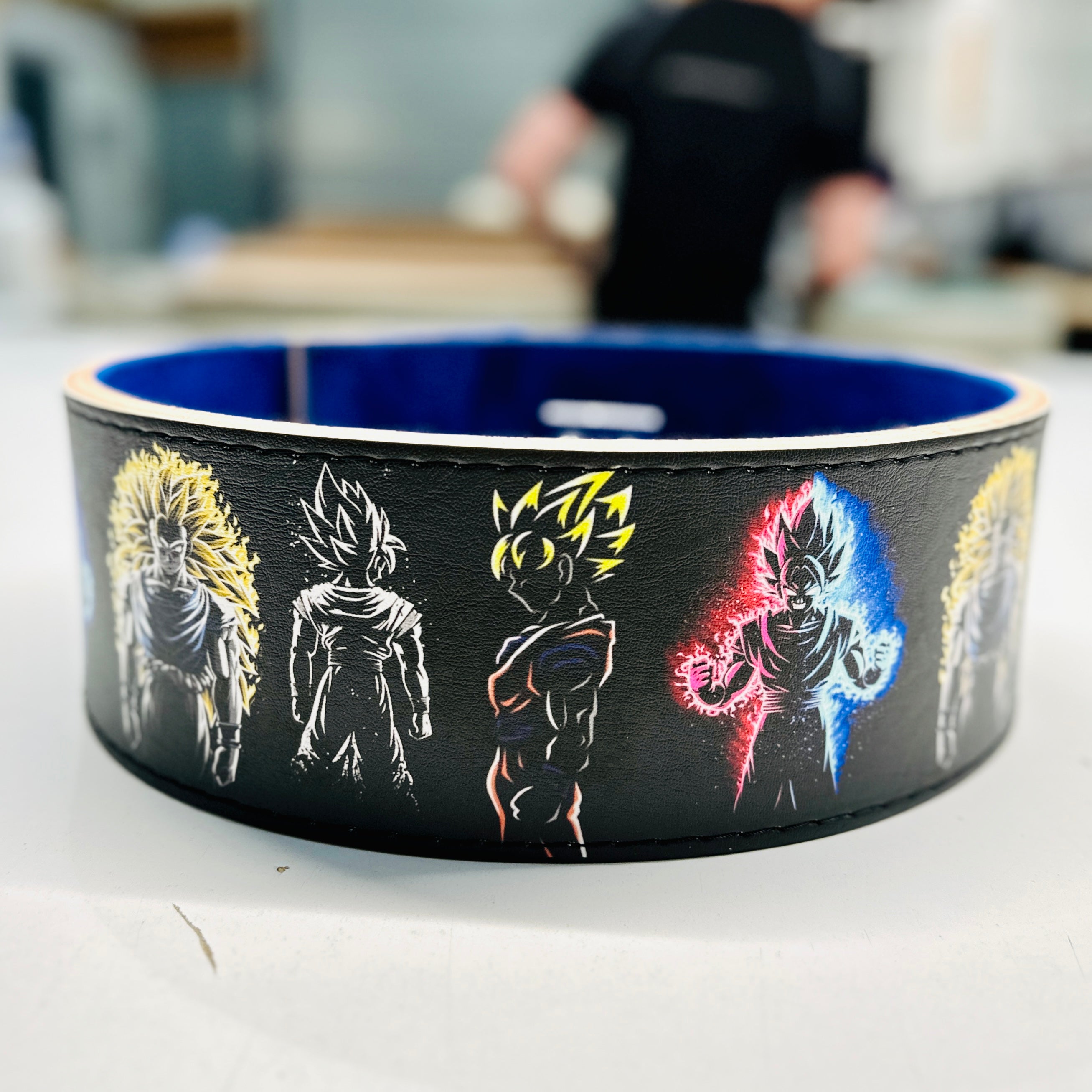 Goku Silhouette Lever Belt - Hand Made in UK (CUSTOMISABLE)