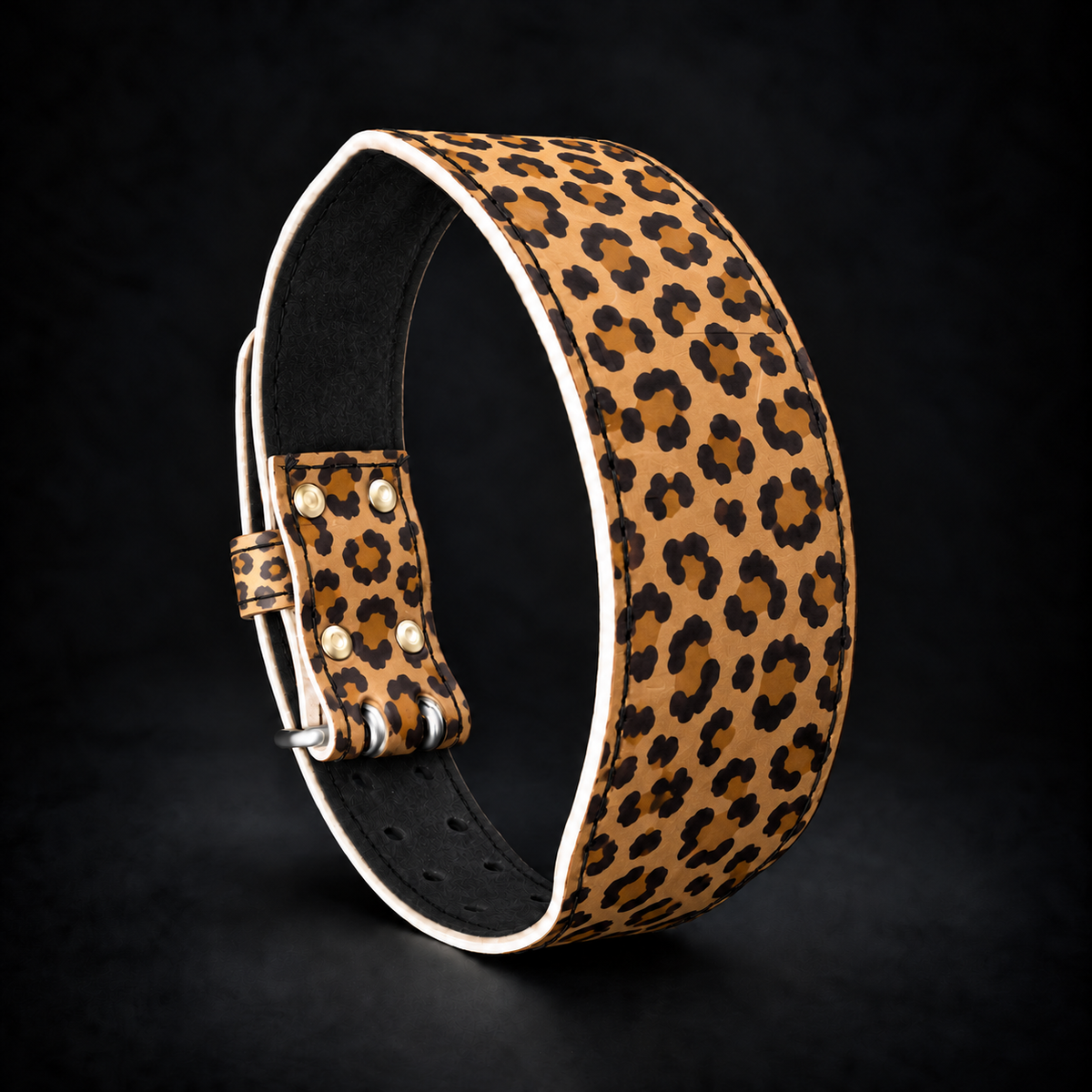Leopard Print Weightlifting Belt