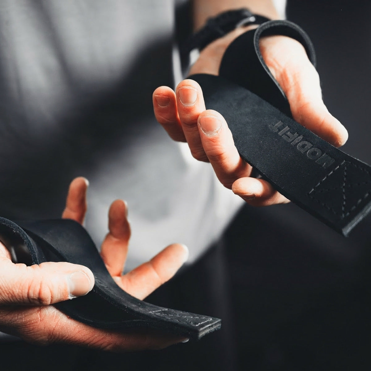 Leather Olympic Lifting Straps - Made in UK