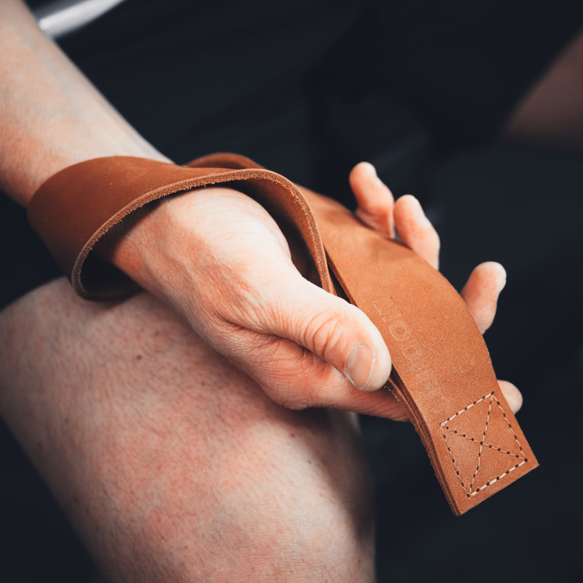 Leather Olympic Lifting Straps - Made in UK