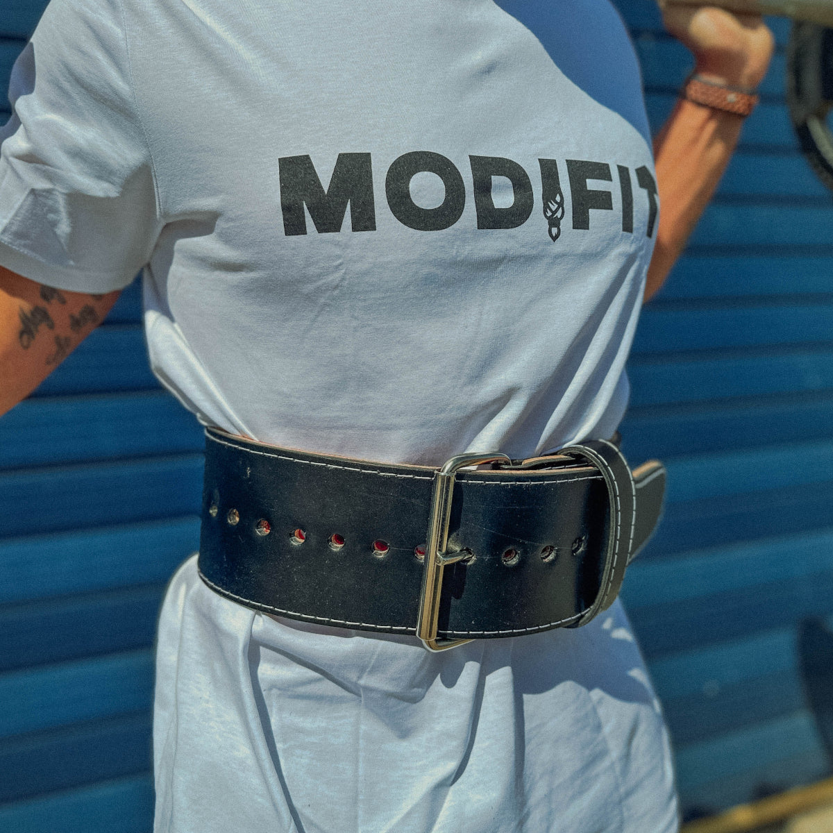 ModiFit Elite Stealth 10mm Single Prong Powerlifting Belt - Hand Made in UK