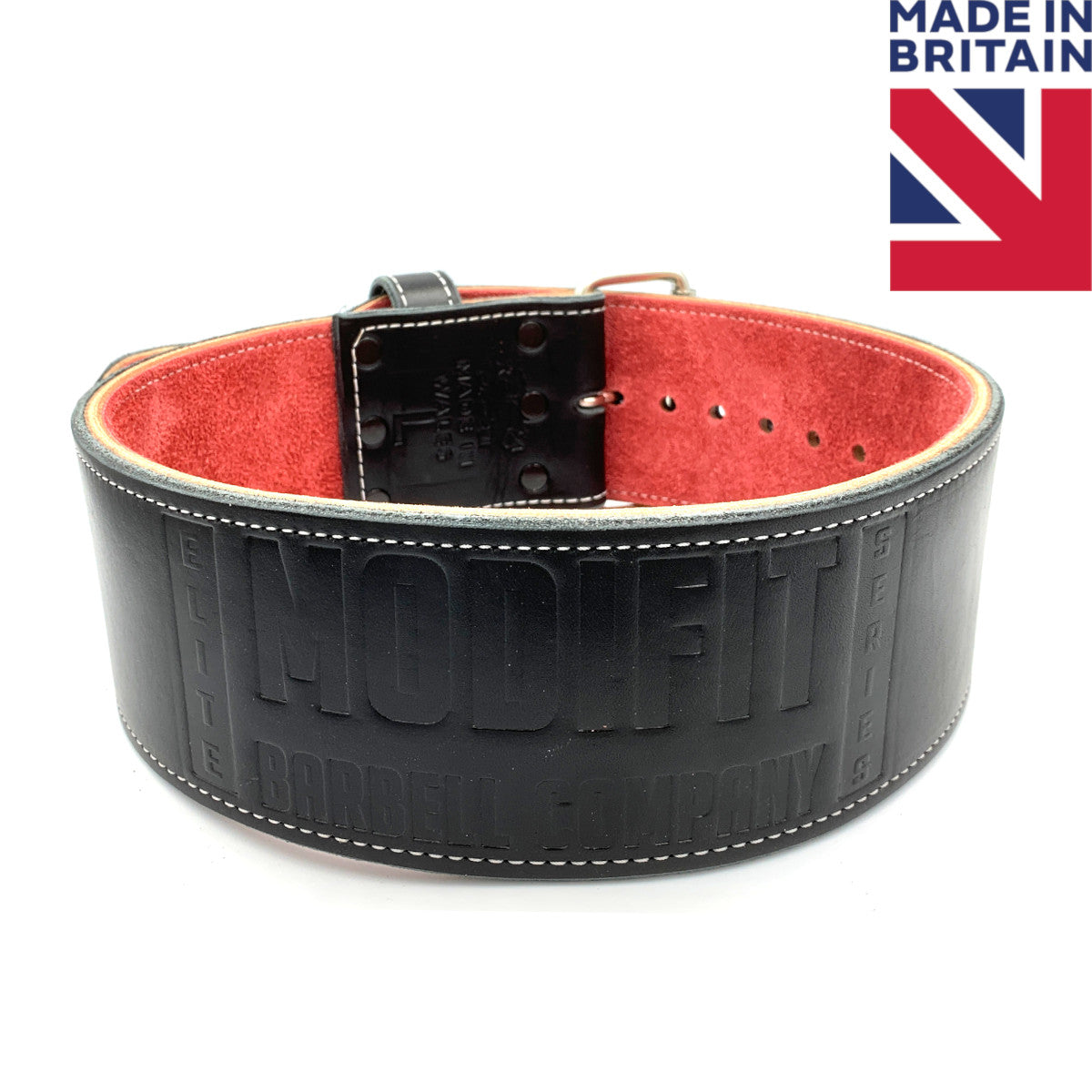 ModiFit Elite Stealth 10mm Single Prong Powerlifting Belt - Hand Made in UK - OLD LOGO - Small & Medium Only