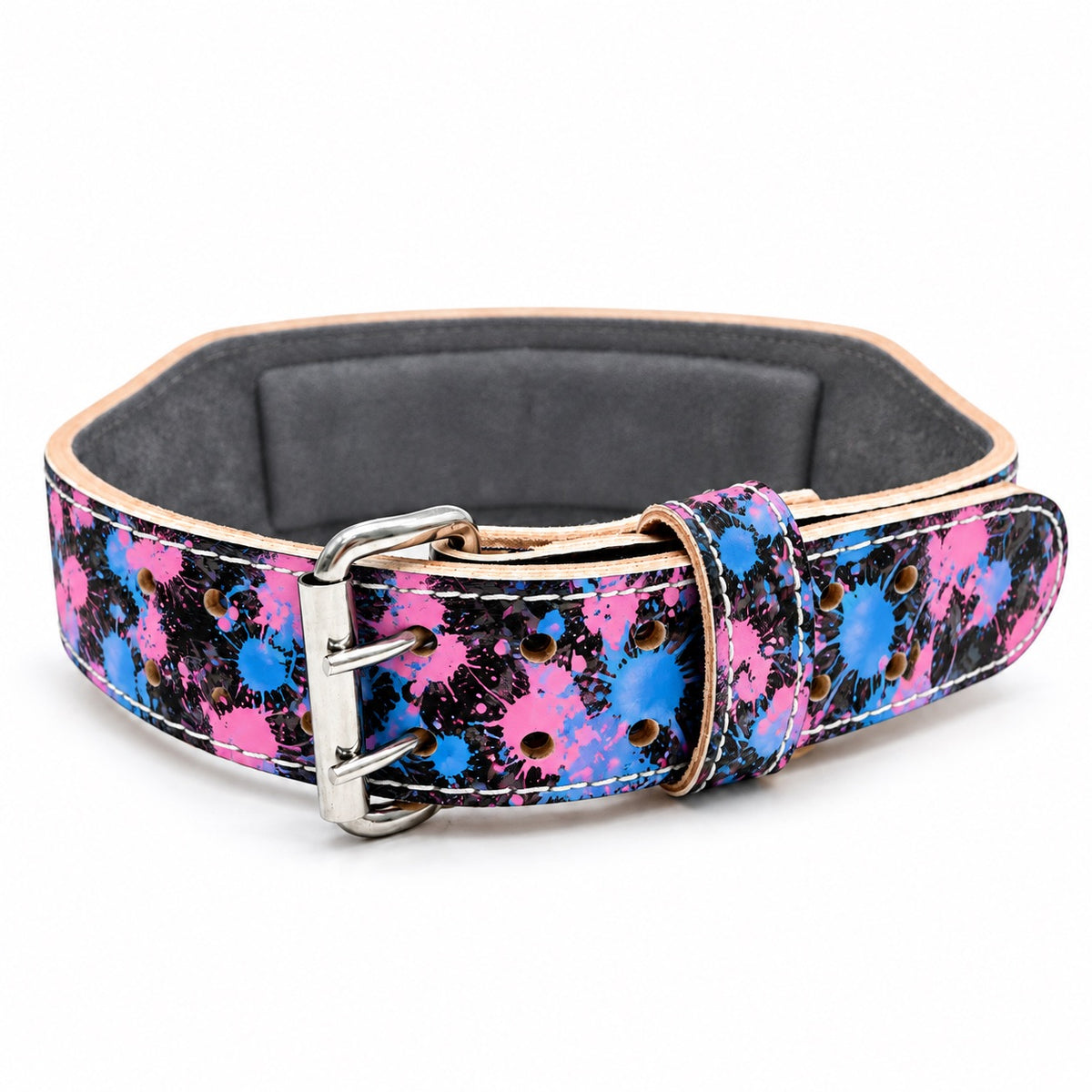 Cotton Candy Splatter Weightlifting Belt