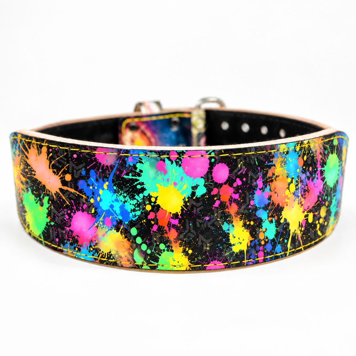 Rainbow Splatter Weightlifting Belt