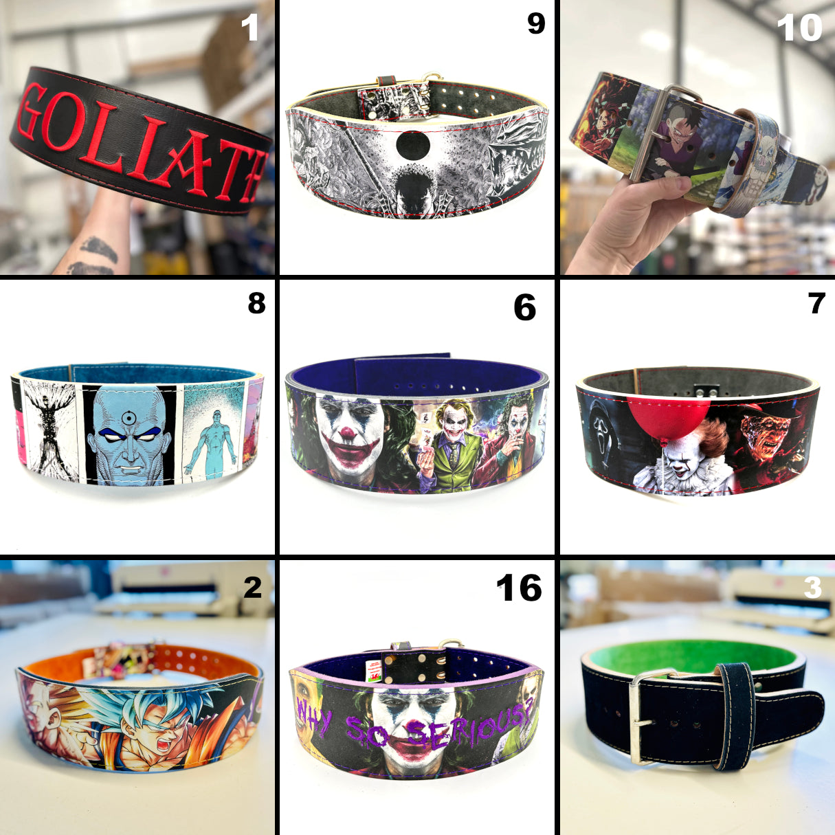 Hand Made Belts - Spare / B Quality Belts