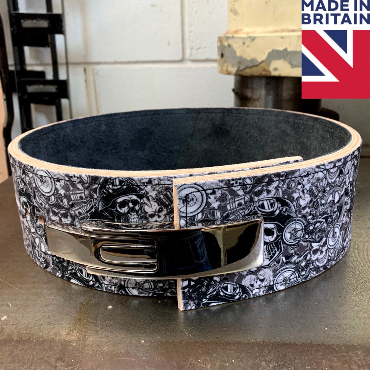 ModiFit Elite 13mm Death Before Dishonour Lever Powerlifting Belt - Hand Made in UK - 3XL & 4XL ONLY
