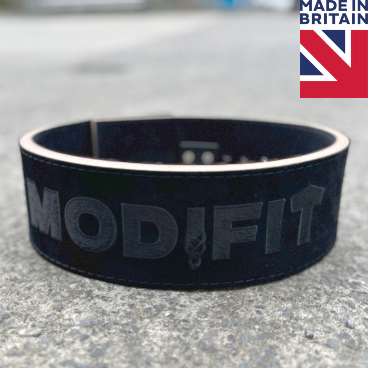 ModiFit Elite 13mm Black Suede Lever Powerlifting Belt