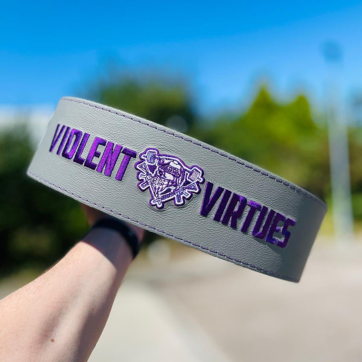 Custom Lever Belt Violent Virtues
