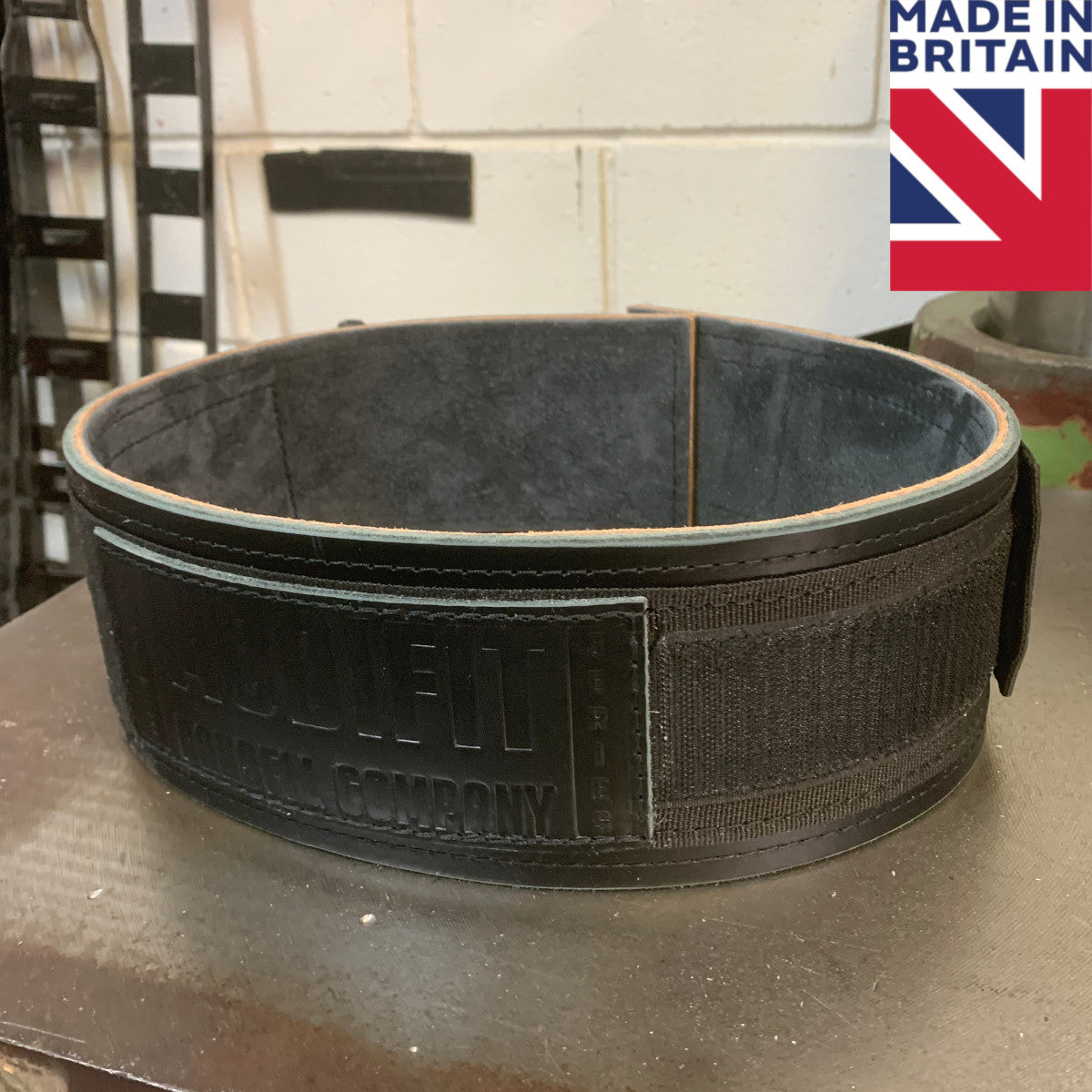 ModiFit Leather Velcro Weightlifting Belt - Hand Made in UK