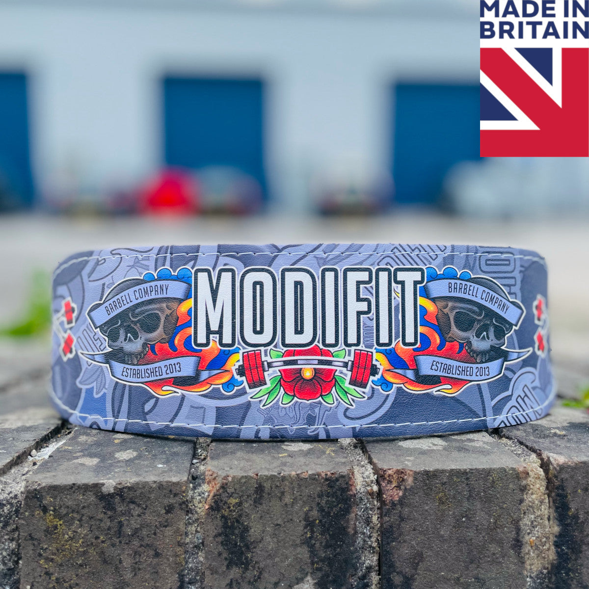 ModiFit Weightlifting Belt Elite Tattoo Edition - Hand Made in UK - Small Only