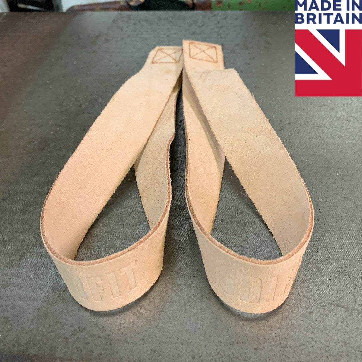 ModiFit UK Made Leather Olympic Lifting Straps